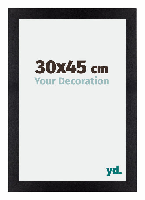 Mura MDF Cadre Photo 30x45cm Noir Mat De Face Mesure | Yourdecoration.fr