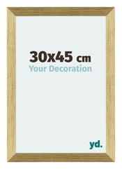 Mura MDF Cadre Photo 30x45cm Or Brillant De Face Mesure | Yourdecoration.fr