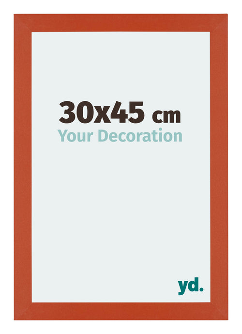 Mura MDF Cadre Photo 30x45cm Orange De Face Mesure | Yourdecoration.fr