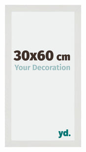 Mura MDF Cadre Photo 30x60cm Blanc Mat De Face Mesure | Yourdecoration.fr