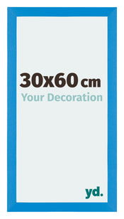 Mura MDF Cadre Photo 30x60cm Bleu Brillant De Face Mesure | Yourdecoration.fr