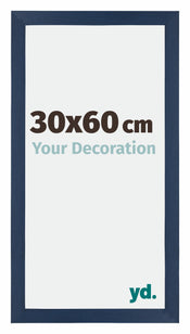 Mura MDF Cadre Photo 30x60cm Bleu Foncé Patine De Face Mesure | Yourdecoration.fr