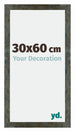 Mura MDF Cadre Photo 30x60cm Bleu Or Mélangé De Face Mesure | Yourdecoration.fr