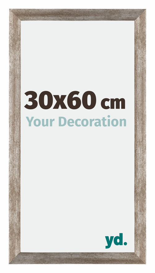 Mura MDF Cadre Photo 30x60cm Métal Vintage De Face Mesure | Yourdecoration.fr