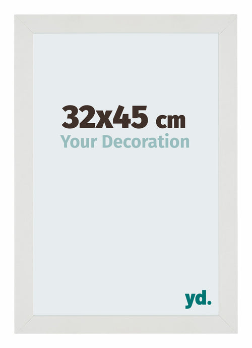 Mura MDF Cadre Photo 32x45cm Blanc Mat De Face Mesure | Yourdecoration.fr