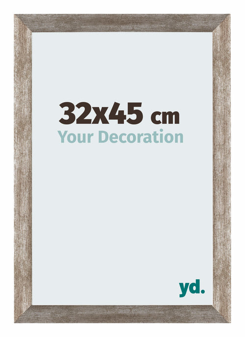 Mura MDF Cadre Photo 32x45cm Métal Vintage De Face Mesure | Yourdecoration.fr