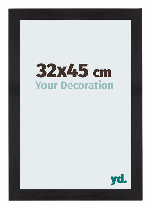 Mura MDF Cadre Photo 32x45cm Noir Grain De Bois De Face Mesure | Yourdecoration.fr