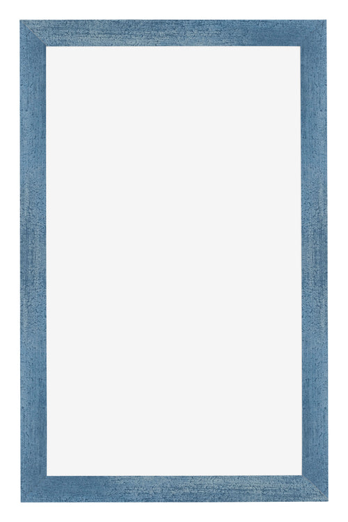 Mura MDF Cadre Photo 33x48cm Bleu Brillant Patiné De Face | Yourdecoration.fr