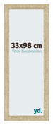 Mura MDF Cadre Photo 33x98cm Chêne Sonoma De Face Mesure | Yourdecoration.fr