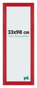 Mura MDF Cadre Photo 33x98cm Rouge De Face Mesure | Yourdecoration.fr