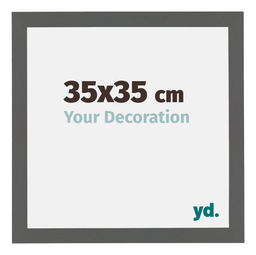 Mura MDF Cadre Photo 35x35cm Anthracite Mesure | Yourdecoration.fr