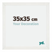 Mura MDF Cadre Photo 35x35cm Blanc Balayé De Face Mesure | Yourdecoration.fr