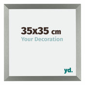 Mura MDF Cadre Photo 35x35cm Champagne De Face Mesure | Yourdecoration.fr