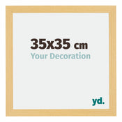 Mura MDF Cadre Photo 35x35cm Hêtre Décor De Face Mesure | Yourdecoration.fr