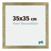 Mura MDF Cadre Photo 35x35cm Or Antique De Face Mesure | Yourdecoration.fr