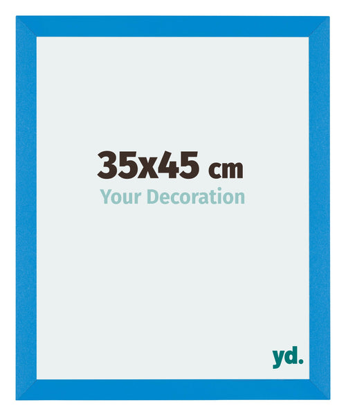 Mura MDF Cadre Photo 35x45cm Bleu Brillant De Face Mesure | Yourdecoration.fr