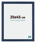 Mura MDF Cadre Photo 35x45cm Bleu Foncé Patine De Face Mesure | Yourdecoration.fr