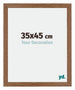 Mura MDF Cadre Photo 35x45cm Chêne Rustique De Face Mesure | Yourdecoration.fr