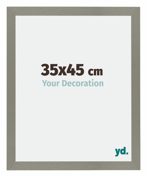 Mura MDF Cadre Photo 35x45cm Gris De Face Mesure | Yourdecoration.fr