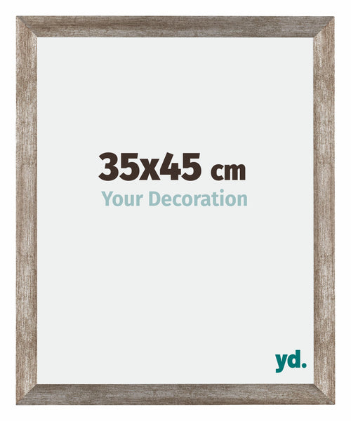 Mura MDF Cadre Photo 35x45cm Métal Vintage De Face Mesure | Yourdecoration.fr