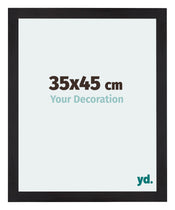 Mura MDF Cadre Photo 35x45cm Noir Grain De Bois De Face Mesure | Yourdecoration.fr