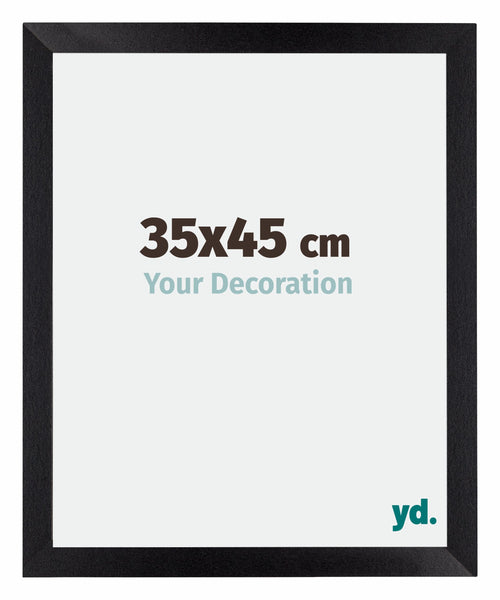 Mura MDF Cadre Photo 35x45cm Noir Mat De Face Mesure | Yourdecoration.fr