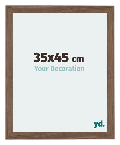 Mura MDF Cadre Photo 35x45cm Noyer Sombre De Face Mesure | Yourdecoration.fr