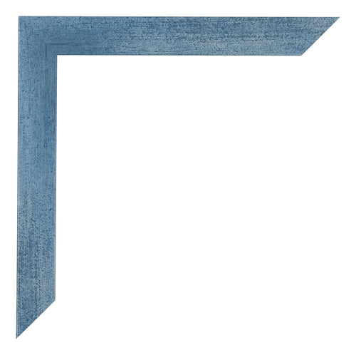 Mura MDF Cadre Photo 36x49cm Bleu Brillant Patiné Detail Coin | Yourdecoration.fr