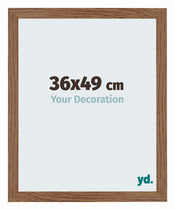 Mura MDF Cadre Photo 36x49cm Chêne Rustique De Face Mesure | Yourdecoration.fr