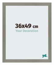 Mura MDF Cadre Photo 36x49cm Gris De Face Mesure | Yourdecoration.fr