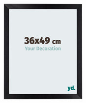 Mura MDF Cadre Photo 36x49cm Noir Mat De Face Mesure | Yourdecoration.fr