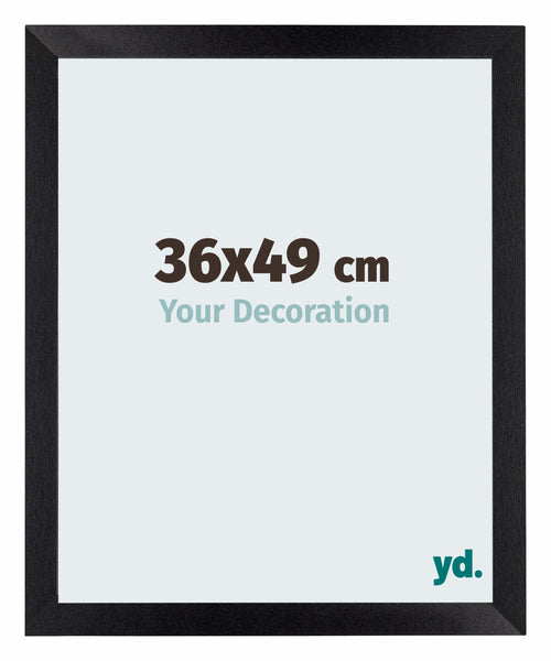 Mura MDF Cadre Photo 36x49cm Noir Mat De Face Mesure | Yourdecoration.fr