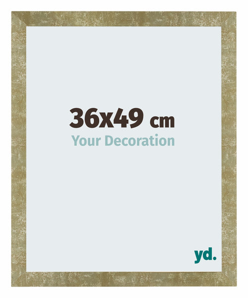 Mura MDF Cadre Photo 36x49cm Or Antique De Face Mesure | Yourdecoration.fr