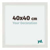 Mura MDF Cadre Photo 40x40cm Blanc Mat De Face Mesure | Yourdecoration.fr