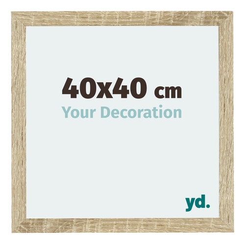 Mura MDF Cadre Photo 40x40cm Chêne Sonoma De Face Mesure | Yourdecoration.fr