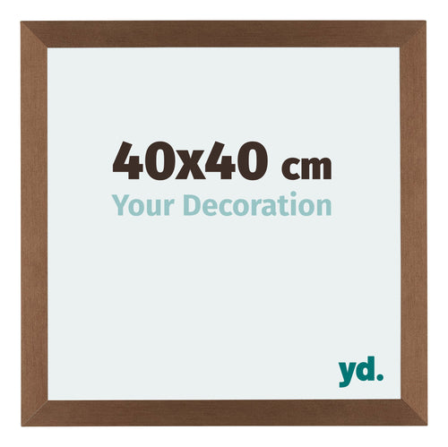 Mura MDF Cadre Photo 40x40cm Cuivre Decor De Face Mesure | Yourdecoration.fr