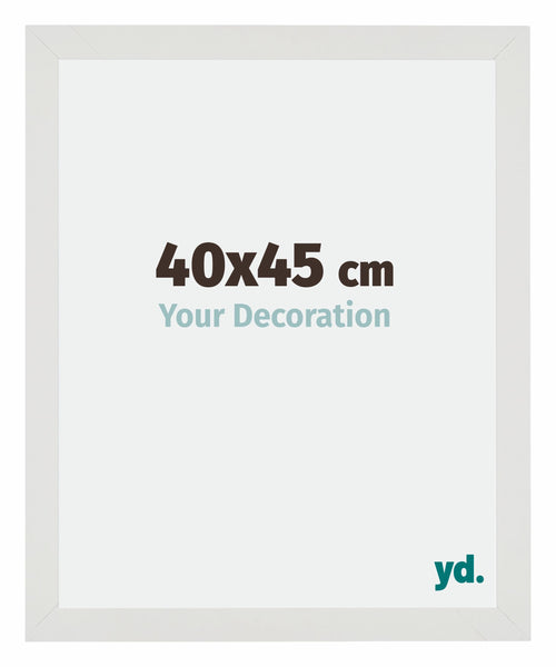 Mura MDF Cadre Photo 40x45cm Blanc Mat De Face Mesure | Yourdecoration.fr