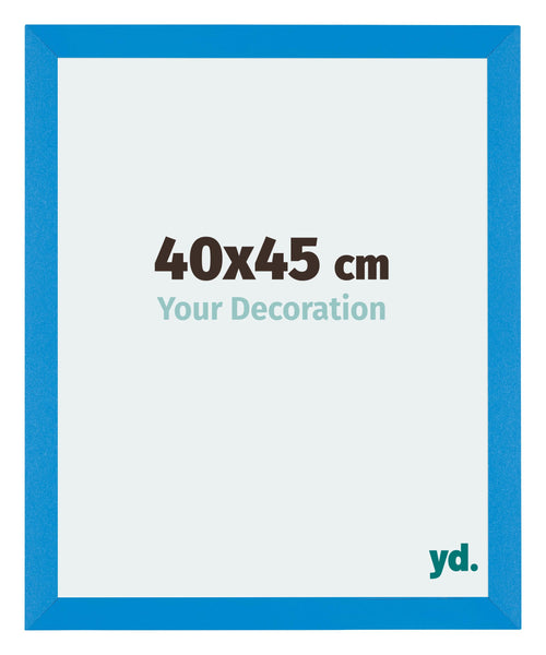 Mura MDF Cadre Photo 40x45cm Bleu Brillant De Face Mesure | Yourdecoration.fr