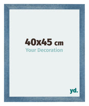 Mura MDF Cadre Photo 40x45cm Bleu Brillant Geveegd De Face Mesure | Yourdecoration.fr