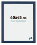 Mura MDF Cadre Photo 40x45cm Bleu Foncé Patine De Face Mesure | Yourdecoration.fr