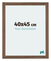 Mura MDF Cadre Photo 40x45cm Noyer Sombre De Face Mesure | Yourdecoration.fr