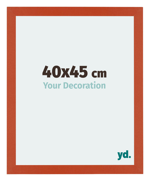 Mura MDF Cadre Photo 40x45cm Orange De Face Mesure | Yourdecoration.fr