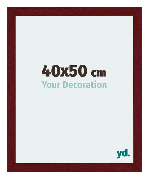 Mura MDF Cadre Photo 40x50cm Bordeaux Balayé De Face Mesure | Yourdecoration.fr