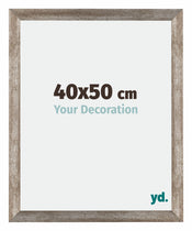 Mura MDF Cadre Photo 40x50cm Métal Vintage De Face Mesure | Yourdecoration.fr