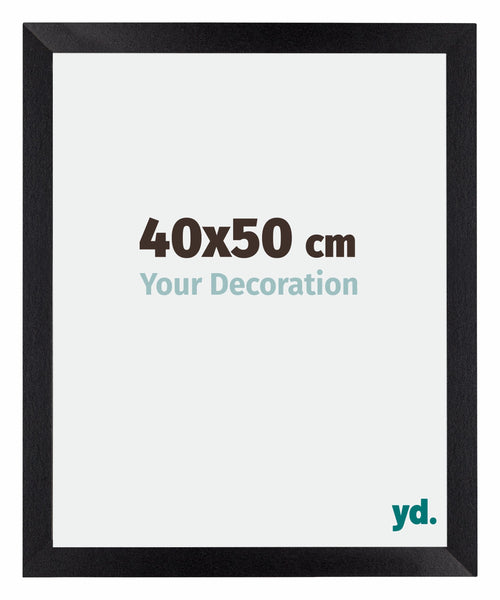 Mura MDF Cadre Photo 40x50cm Noir Mat De Face Mesure | Yourdecoration.fr