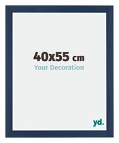 Mura MDF Cadre Photo 40x55cm Bleu Foncé Patine De Face Mesure | Yourdecoration.fr