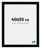 Mura MDF Cadre Photo 40x55cm Noir Brillant De Face Mesure | Yourdecoration.fr