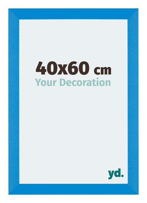 Mura MDF Cadre Photo 40x60cm Bleu Brillant De Face Mesure | Yourdecoration.fr