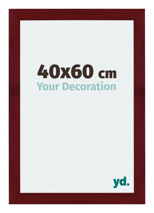 Mura MDF Cadre Photo 40x60cm Bordeaux Balayé De Face Mesure | Yourdecoration.fr