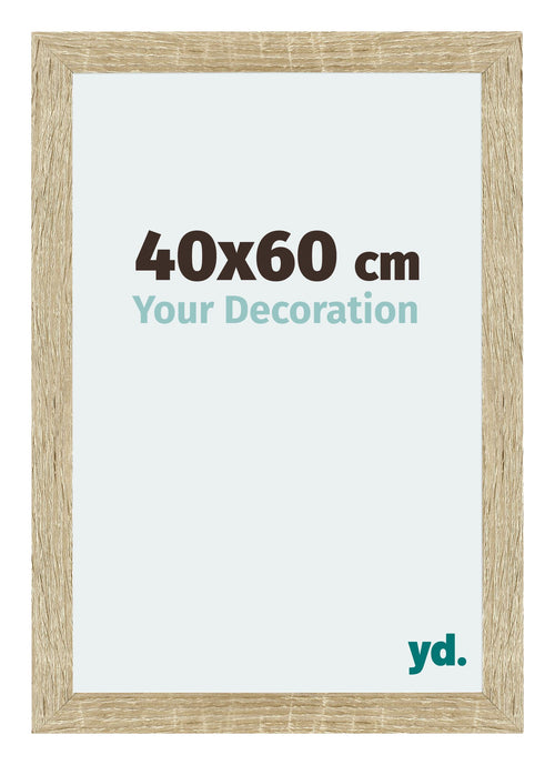 Mura MDF Cadre Photo 40x60cm Chêne Sonoma De Face Mesure | Yourdecoration.fr